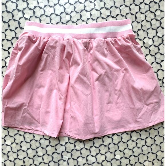 Queen Of Sparkles Pink Pickleball Skirt With Sequined Paddle Design & Built-In S - Picture 4 of 4